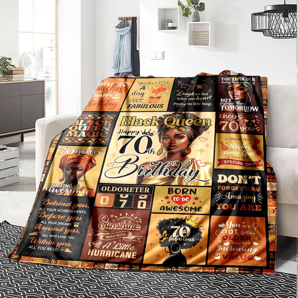 Black Queen Magic Celebration Cozy Blanket Comfortable ure Throw For Sofa Couch Office Bed Picnics Ideal for All Seasons Modern Perfect Gift Y36