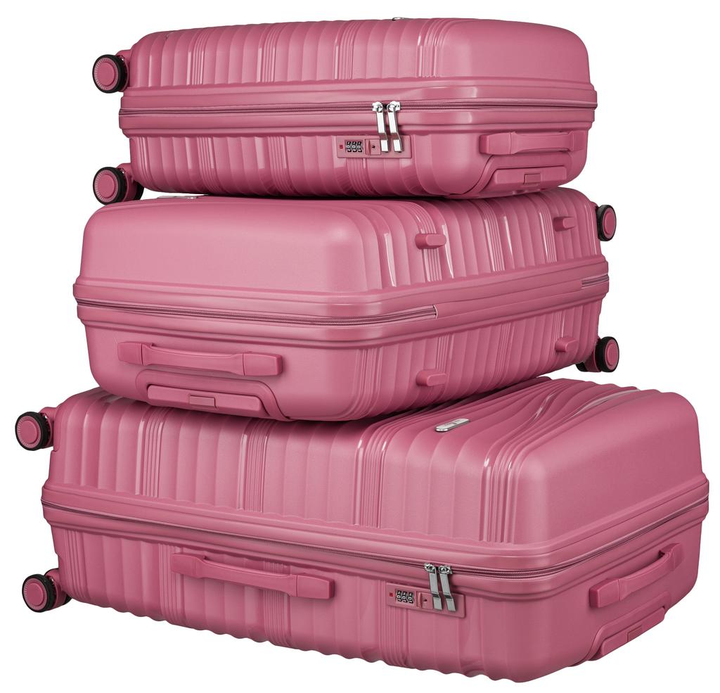 PTN WA06-SET3-2471 Pink Suitcase Set