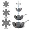 12 PCs/Pack Pot Divider Pad for Stackable Pot Protector, 3 Different Sizes, Used to Protect and Separation