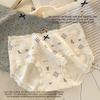 Big Size Ladies Spring and Autumn New Lovely Pure Cotton Without A Mark in The Waist Triangle Briefs