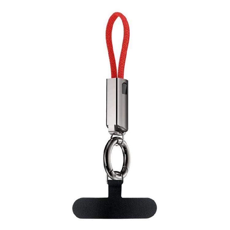 Phone Lanyard Data Cable Quick Charging PD65W USB C To Type C Short Cable 16CM with Keychain Hook Efficient Power Supply