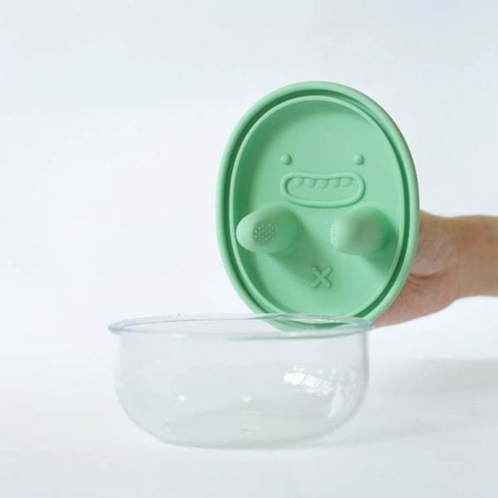 

Silicone Lid Snack Storage Box Leak-Proof Food Container Portable Snack Organizer School