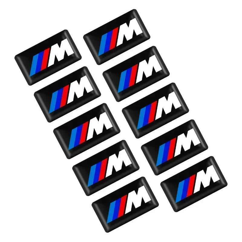 

For BMW 10PC 3D Epoxy Steering Wheel Decor Sticker Car Styling Interior Decals For BMW E46 E85 E60 F10 E39 F30 E36 F20 E87 E90 E