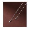 S925 Sterling Silver Necklace Simple and Fashionable Square Tube Chain Women's Chain Necklace