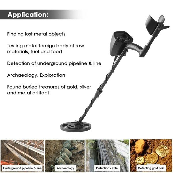 Portable Underground Metal Detector Adjustable Gold Detector Treasure Hunter Gold Digger Metal Detection Instrument