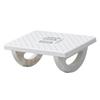 Under Desk Foot Rest Slip Resistant Rocking Foot Stool Ergonomic Office Footrest with Massage Surface for Home White