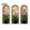 2D Archway Decals 3Pcs Arched Flower Wall Stickers, Boho Style Floral Plant Decals, Self Adhesive PVC Peel And Stick Wallpaper for Waterproof Stickers