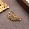 Versatile Wheat Ear Studs: High-End, Luxurious Earrings with Unique Design for Women