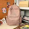 Schoolbag New Large-capacity Backpack Women's Simple, Lightweight and Sweet Schoolbag Korean Version of Junior High School Students Cute Fashion 