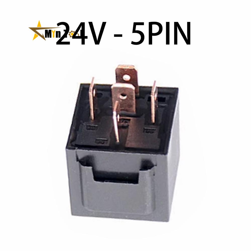 Automotive Relay DC 12V / 24V 80A 4PIN 5Pin SPDT Car Control Switch Device Car Relay High Capacity Switch Relay Power Supply