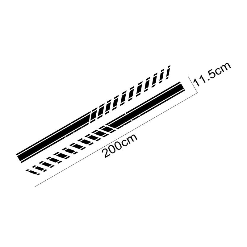 For Ford Explorer 1 2 3 4 5 6 Sport Hybrid SUV Car Stripes Style Stickers Auto Door Side Cover Vinyl Decals Decor Accessories