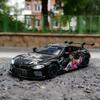1:32 BMW M8 GTE Alloy Sports Car Model Diecast Metal Toy Track Racing Vehicle Car Model Sound and Light Simulation Children Gift