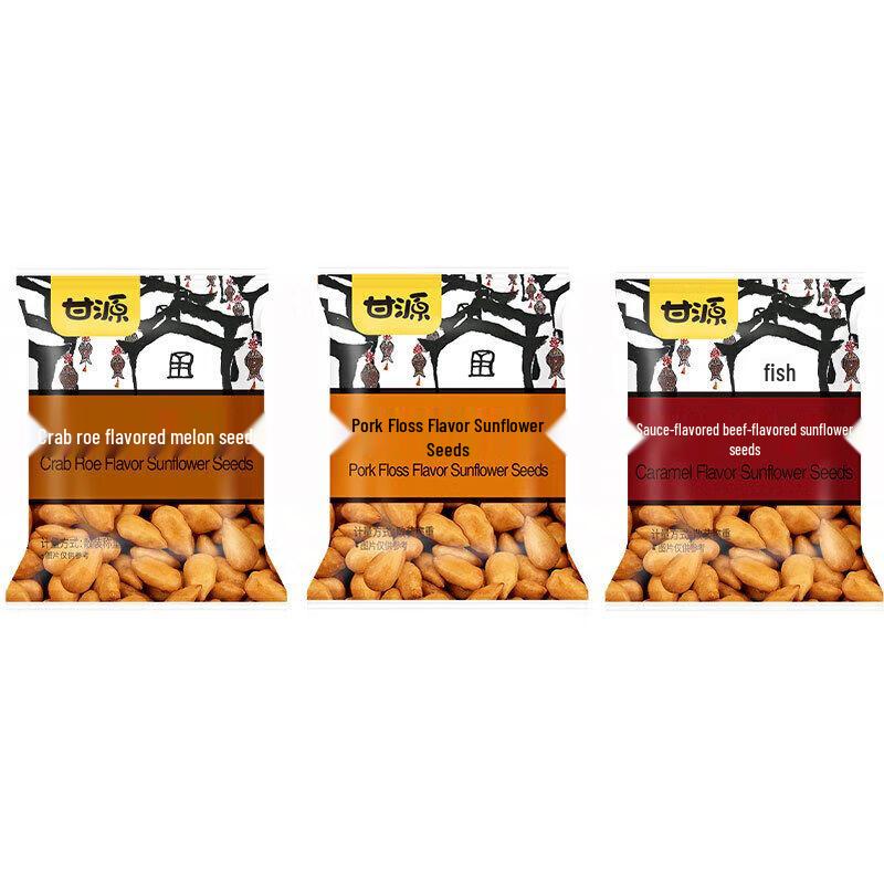 Ganyuan Schweinefleischflocken Sonnenblumenkernkerne 6er-Pack