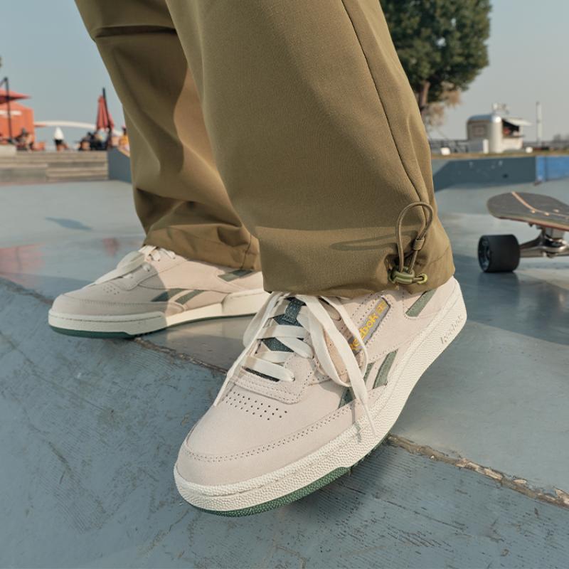 Reebok Club C Revenge Trek Green Classic Yellow Bone Sneakers 100074164