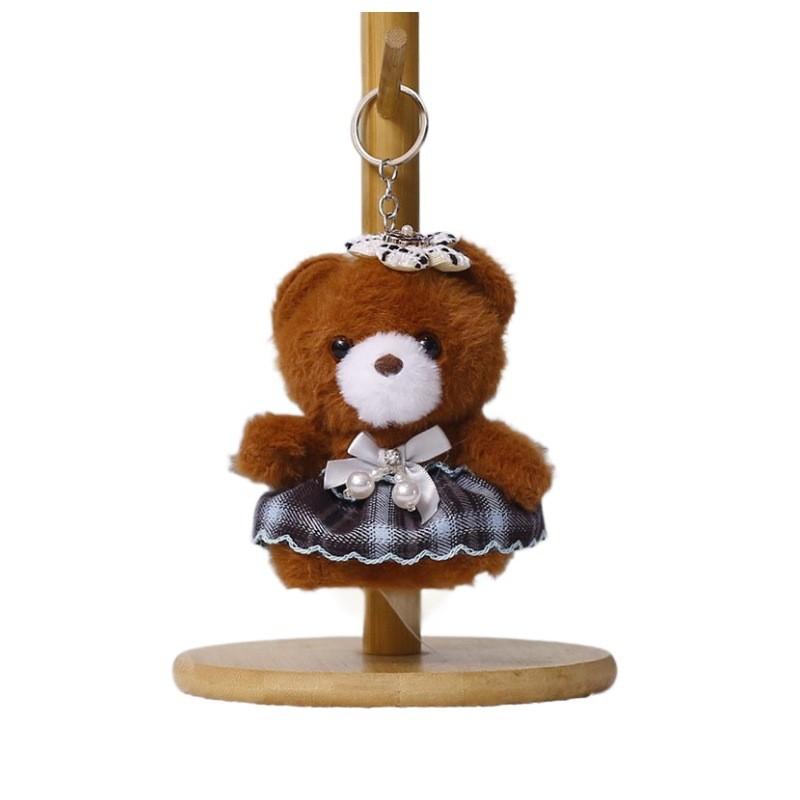 Plush Bear Keychain With Cute Dress For Kids And Adults Gift Idea