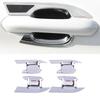 Chrome 4X Exterior Door Handle Bowl Cover Trim For Ford Explorer 2020-2024
