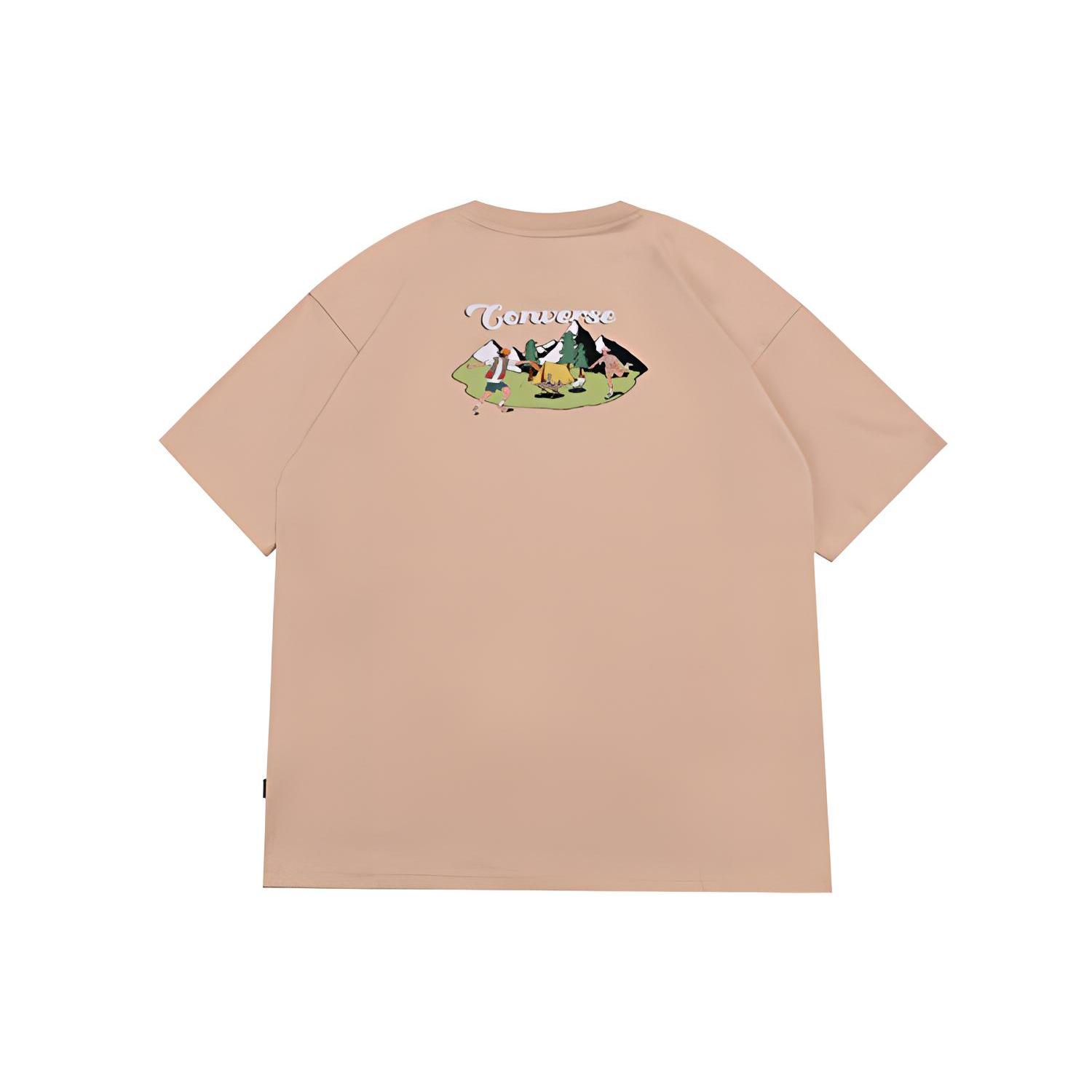 

New Converse T Shirts Men s Khaki 10025882-A03 XL