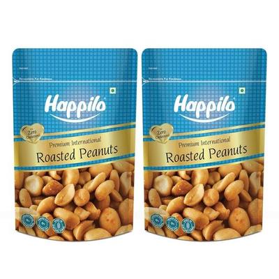 Happilo Premium Roasted Peanuts 160g (Pack of 2), Rich In Protein, Fiber, and Essential Nutrients, Wholesome Snack, Rich Flavor