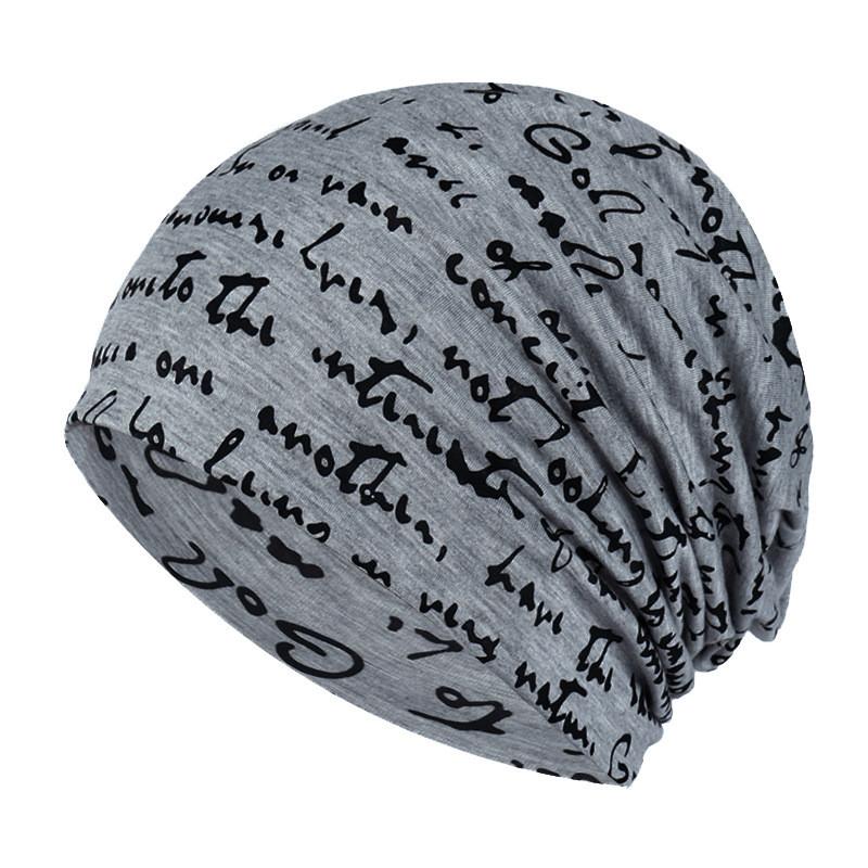 Hip Hop Letter Knit Beanie With Breathable Polyester For Adults Spring Autumn Wear