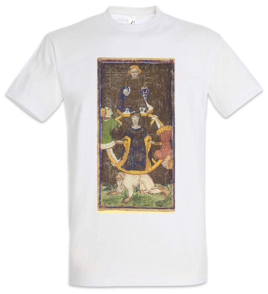 Tarot Arcanum Wheel of Fortune T-Shirt Card Cards Symbol Sign Logo Insignia The
