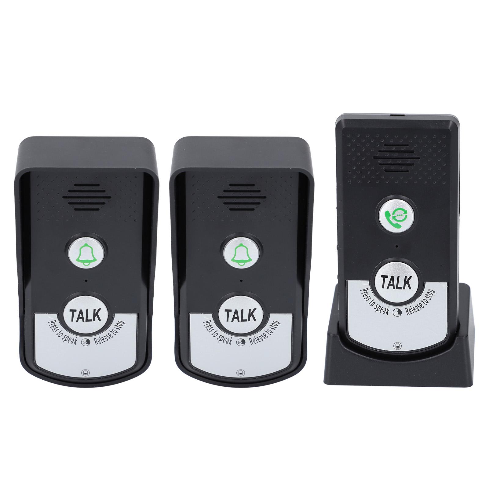 

Беспроводной голосовой домофон-звонок 410–490 МГц Водонепроницаемый IP54 Дальность 1000 м Домашний дверной звонок