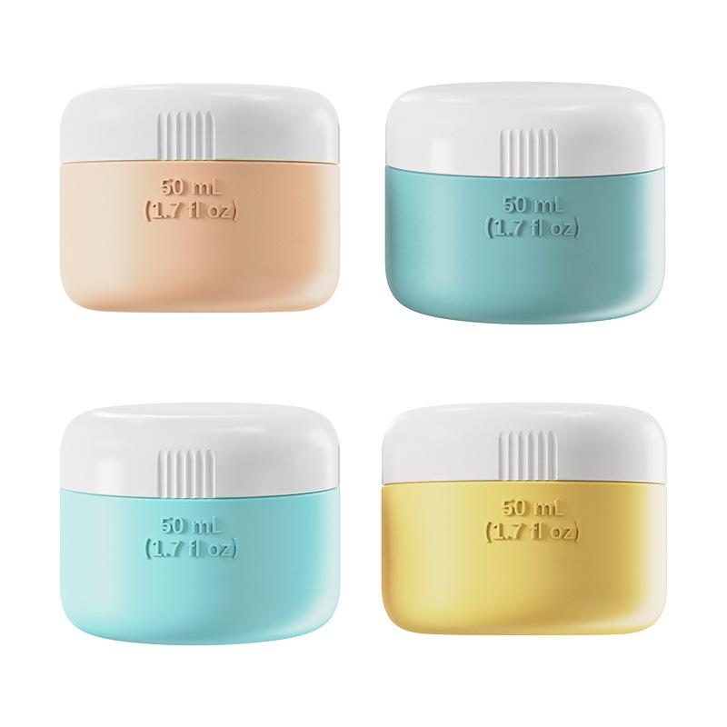 Viral Silicone Travel Pill Box, Mini Refillable Cream Jar Portable Container for Medicine & Lotion, Aesthetic Essential