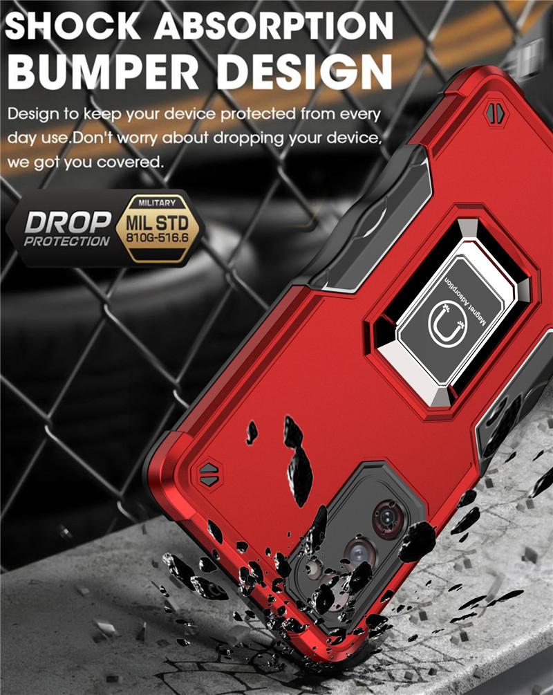 Do Samsung Galaxy S20 Fe S21 Plus Etui Magnetyczny Uchwyt Samochodowy Pierścień Odporny Na Wstrząsy Pancerz Etui Telefoniczne Do Galaxy S21 Ultra Tylna Okładka