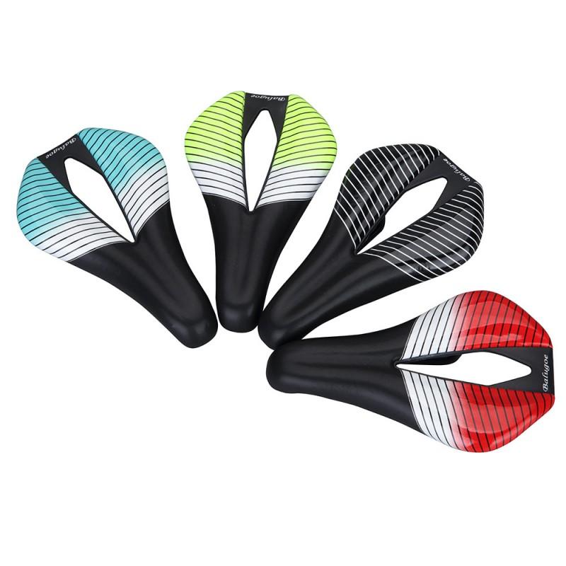 BALUGOE Wide Comfort Bicycle Saddle Road Mountain Bikes Nylon Fiber Padding Unisex Cycling Seat