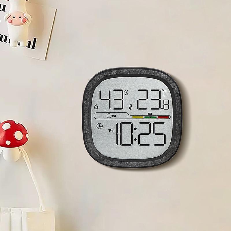 Multifunctional Slim LCD Clock with Temperature, Humidity, Magnetic Alarm