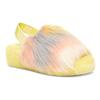 UGG Fluff Yeah Slide Tie Dye Outdoor Open Toe Flat Sport Sandals Women Sandals Yellow 1117326-MRT
