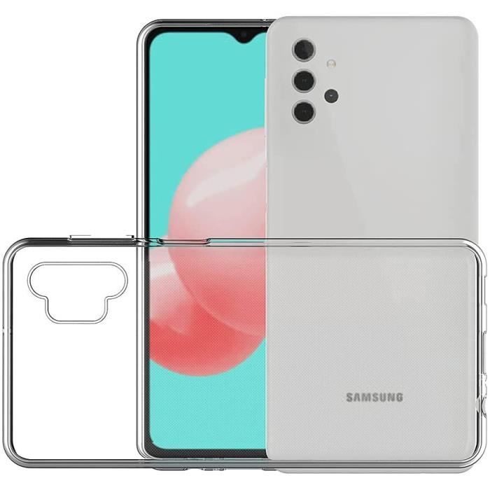 Coque Transparente pour Samsung A32 5G - PROSHOP - Gel Souple - Transparent - 6,5 pouce - 2 Verres Trempés