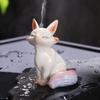 1/2pcs Little Fox Color Changing Tea Pet Ceramic Ornament Creative Home Office Decor Desktop Teaware Tea Ceremony Tradition Gift