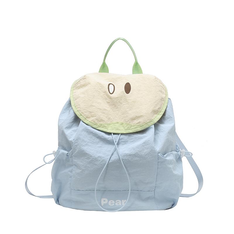 

Niche design bag fruit college style girl personality simple large capacity student backpack синій