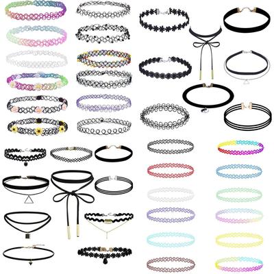 Gothic Lace Choker Set - European & American Style Jewelry