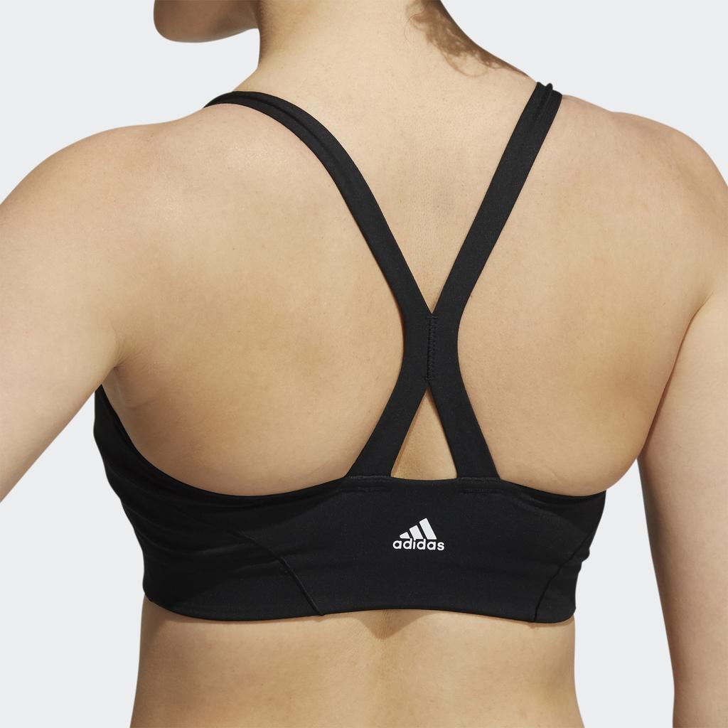 Adidas Yoga Bra Low Intensity Running Logo Sports Tank Women Tops Black H56330