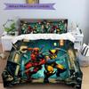 Deadpool Wolverine Team Up Print 3Pcs Bedding Setduvet Cover With 2 Bedropillowcase Home Birthday Gift