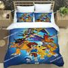 Digimon Cartoon Bedding Set Duvet Cover Full Queen King Size Pillowcase Bed Printed Bed Set Aldult Kid Bedroom Single Twin