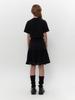 TUOMIO Mesh Frill Layered Skirt [Black]