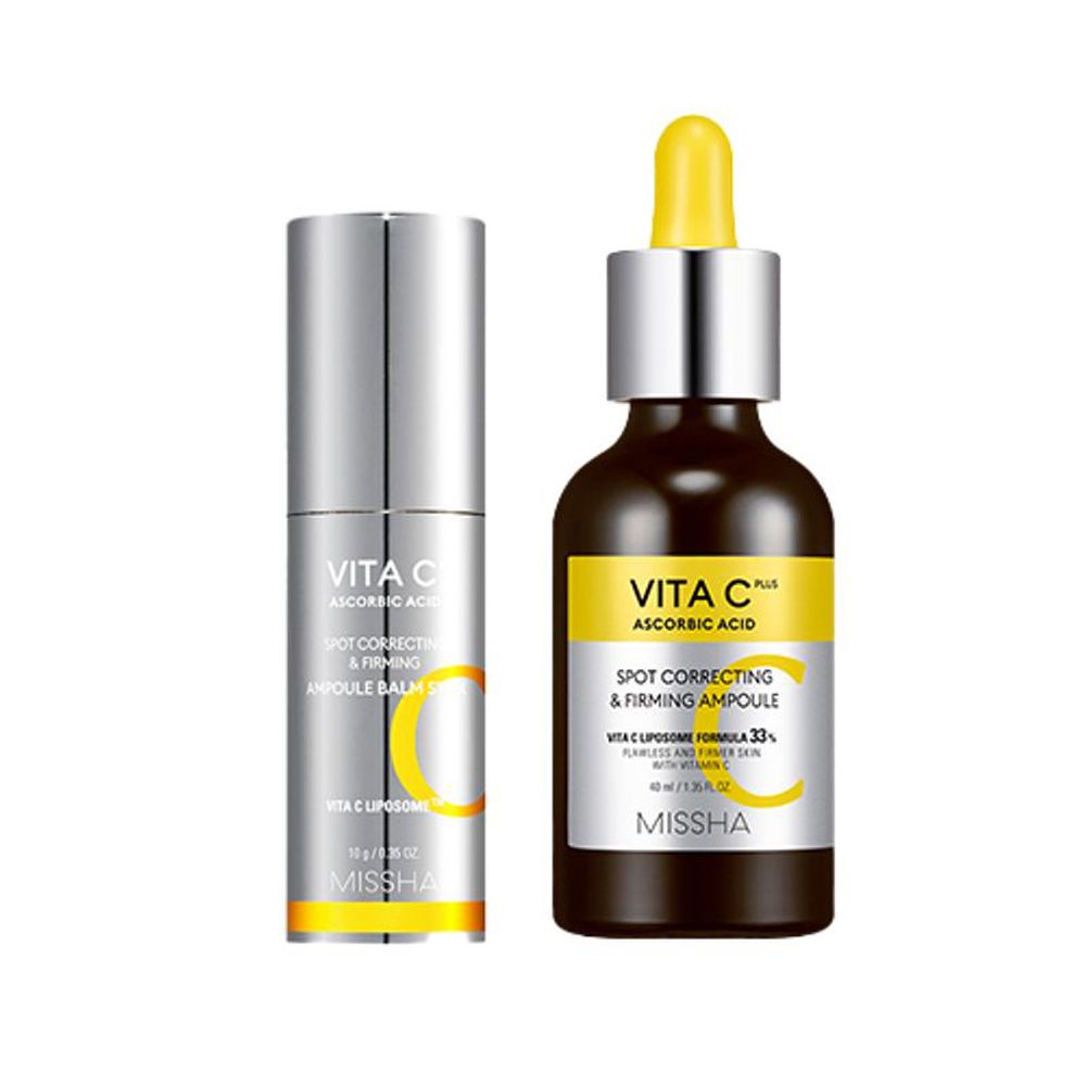 [Missha] Vita C Plus Blemish Elasticity Ampoule 40ml + Vita C Elasticity Ampoule Balm Stick 10g SET