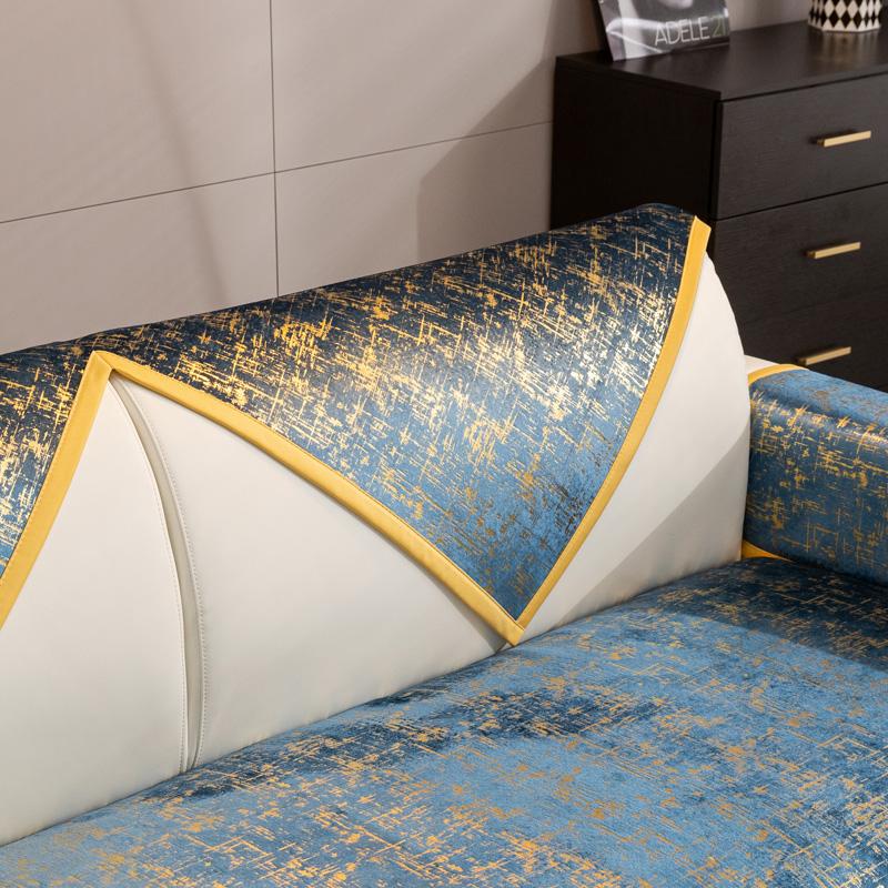 Luxury Sofa Cushions Living Room High-end Modern Winter Non-slip Seat Cushion Four Seasons Universal Armrest Towel Cover Cloth
