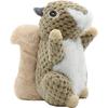 Squeakies Uniq Pets Plush Squirrel Dog Toy with Squeaker