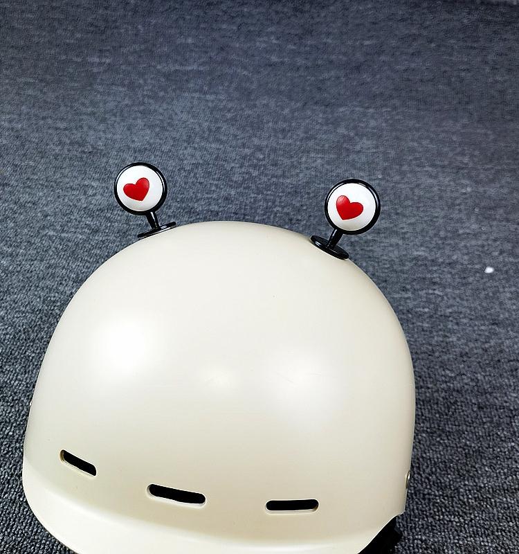 Electric Car Helmet Bear Ears Decoration Cute Eyes Personalized Horns Antlers Battery Motorcycle Modification Accessories