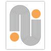 Abstract Wall Art Fashion Woman Geometric Line Art Canvas Painting Modern Style Poster Print for Living Room Bedroom Wall Decor