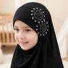 Soft Girls Prayer Hat Turban Ethnic-Style Patterns Head Wrap Fashion Children Hijab  Daily Wear