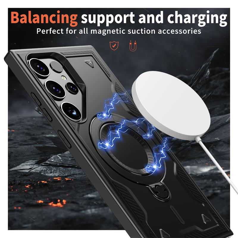 Magnetic Case For Samsung Galaxy S25 S24 S23 S22 Ultra Plus S21 For Magsafe Phone Cases For Samsung S25 EDGE S24 S23 FE Cover