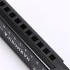 Premium 10 Hole Harmonica with Metal and ABS Resin Comb Ensures Bright and Crisp Notes Travel Musical Instrument