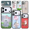 Capa Case for iPhone 17 Air 16 Pro Max 15 Plus 11 13 Mini 14 12 Back Phone Cover Cute Elephant Cartoon