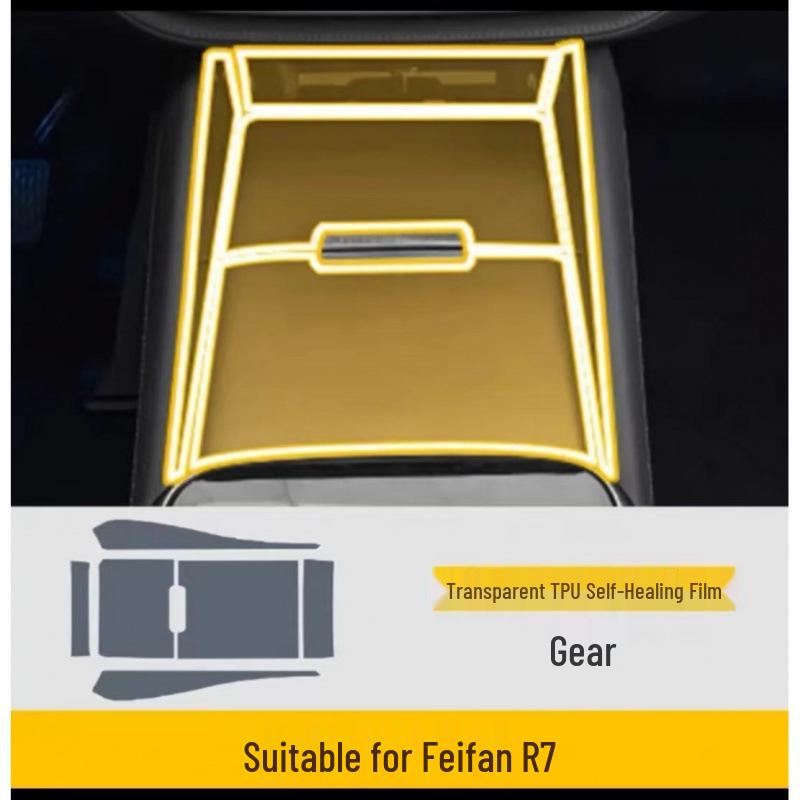 Feifan R7 2022-2024 Interior Protection Set: Dashboard, Navigation Screen & Center Console Films