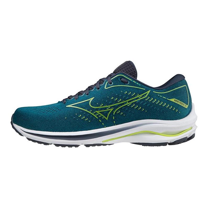 Mizuno Wave Rider 25 Textiel, Synthetisch Leer Demping Slijtvast Ademend Veerkrachtig J1GC210382