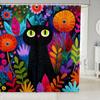 Circle Boho Geometric Shower Curtain Rainbow Colorful Aesthetic Bathroom Accessories Bohemian Exotic Ethnic Abstract Adults